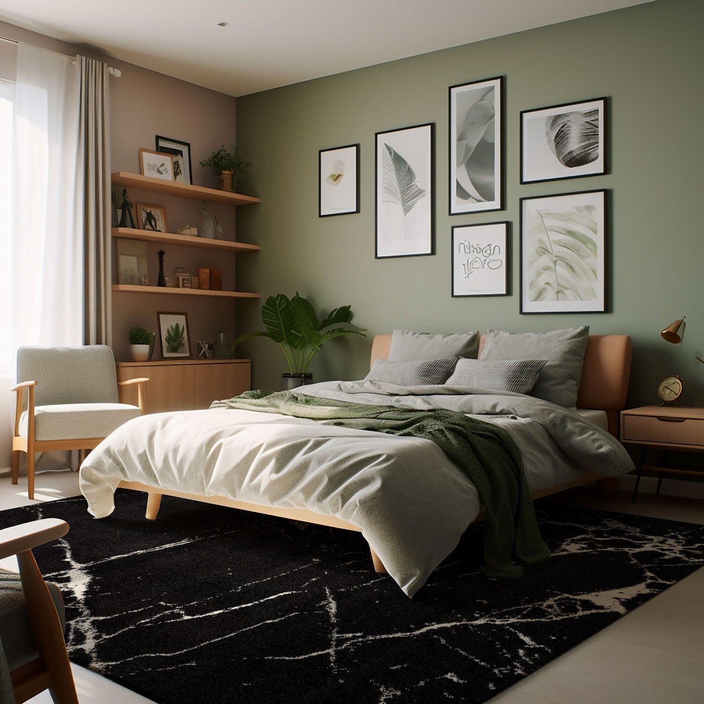 Comfort:4489 Grey Area Rug