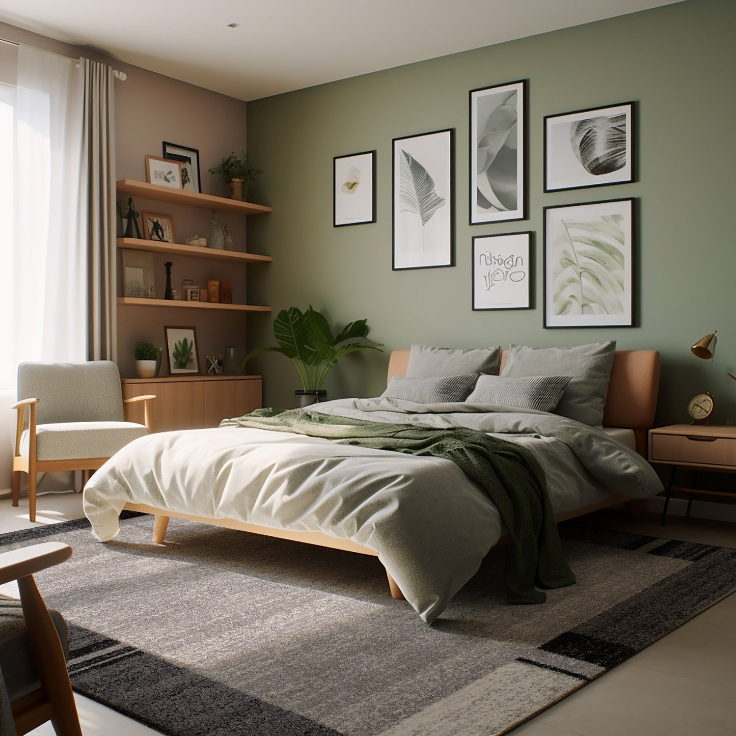 Comfort:4579 Grey Area Rug