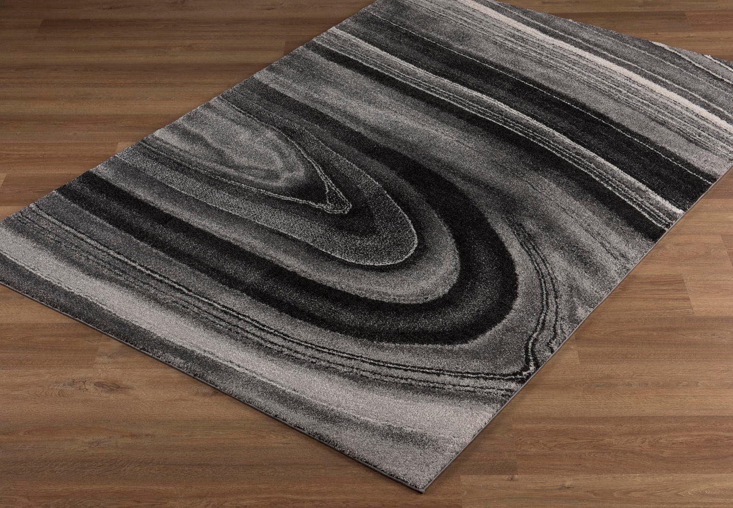 Illusion:1430 Dark Grey Area Rug
