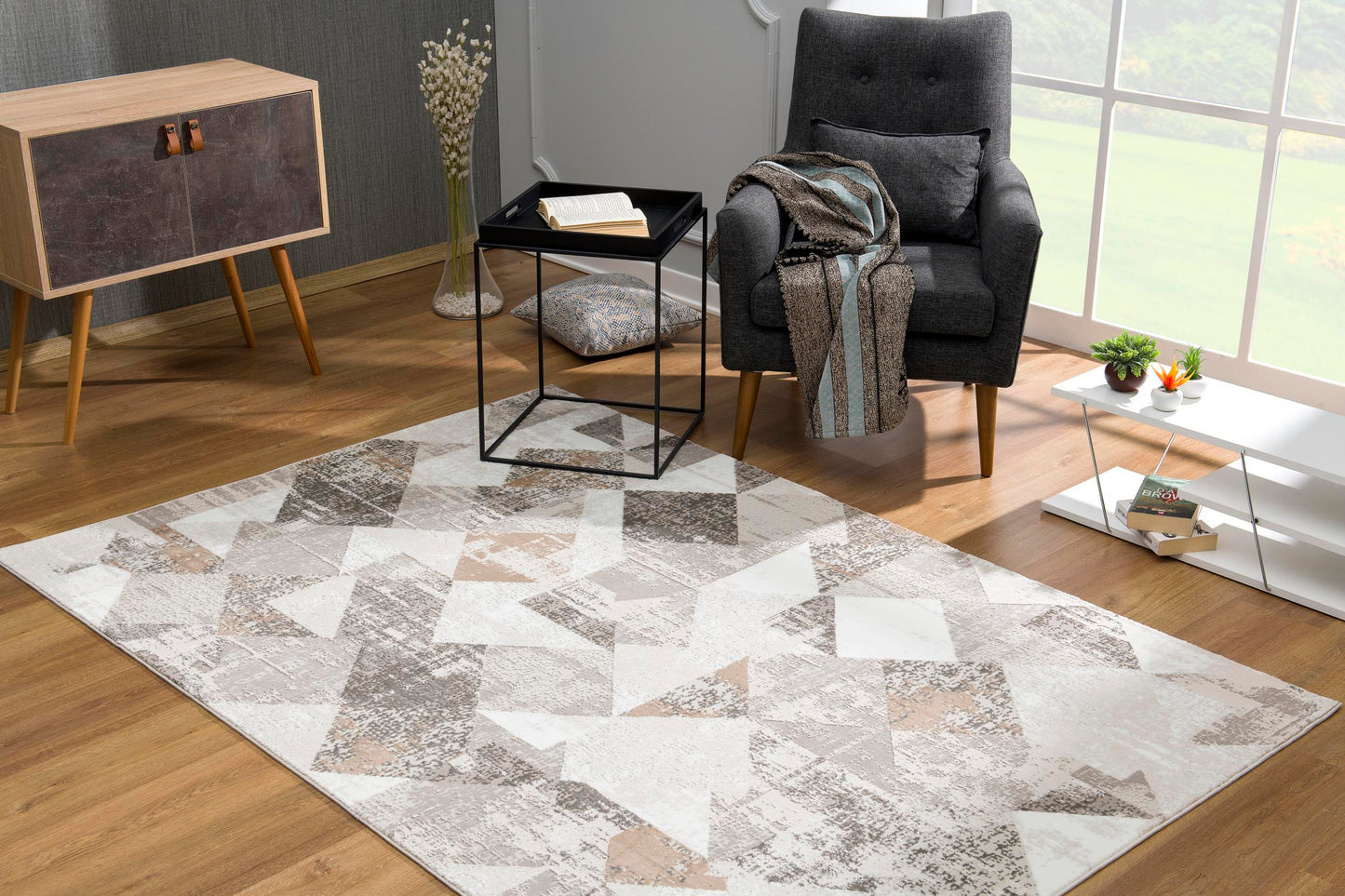 Modus:1128 Grey Area Rug