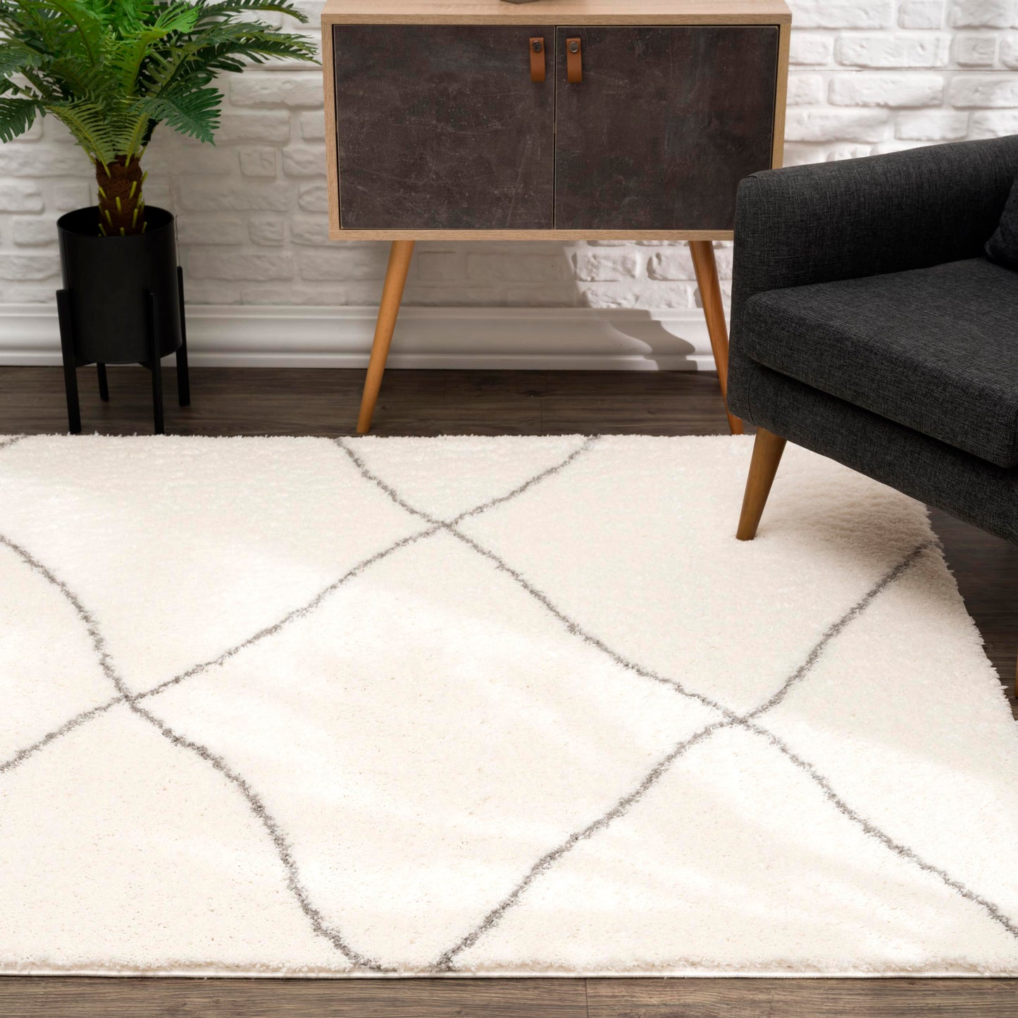 Puffy:8023 Ivory Area Rug