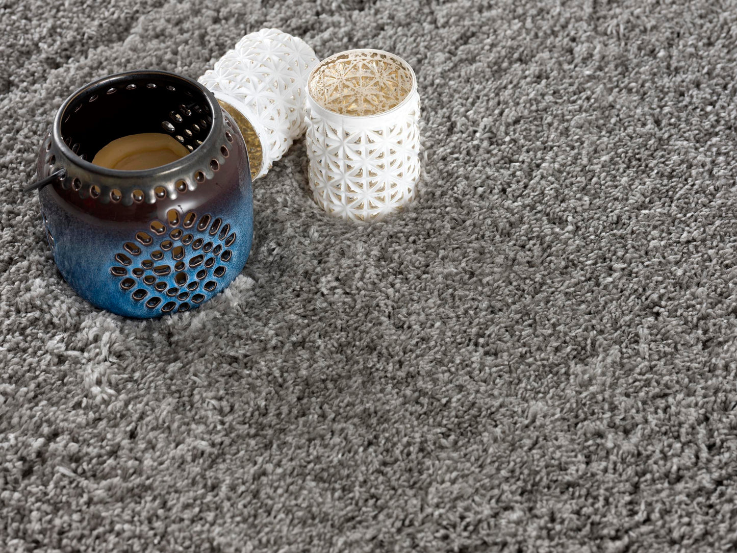 Puffy:Plain Grey Area Rug