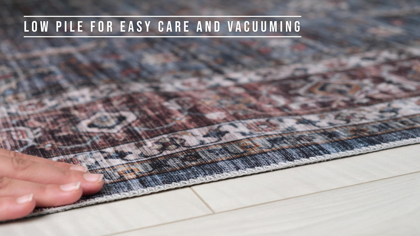 Sahara:4684 Blue Area Rug