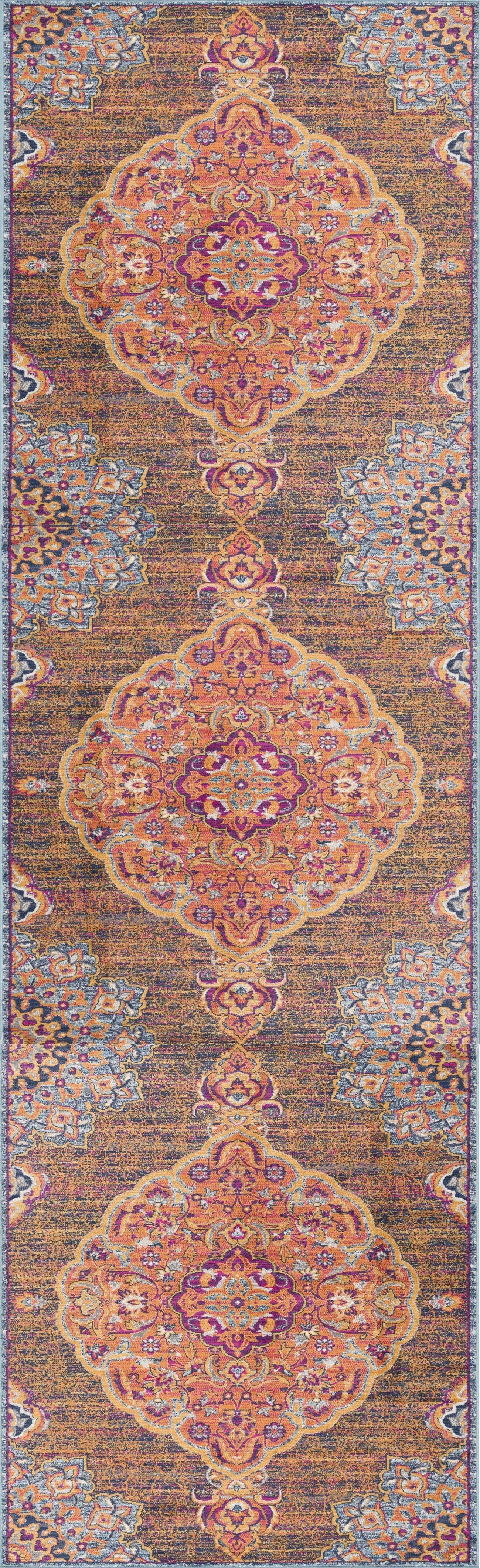 Splash:2899 Rust Area Rug