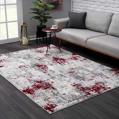 Allure:5452 Red Area Rug