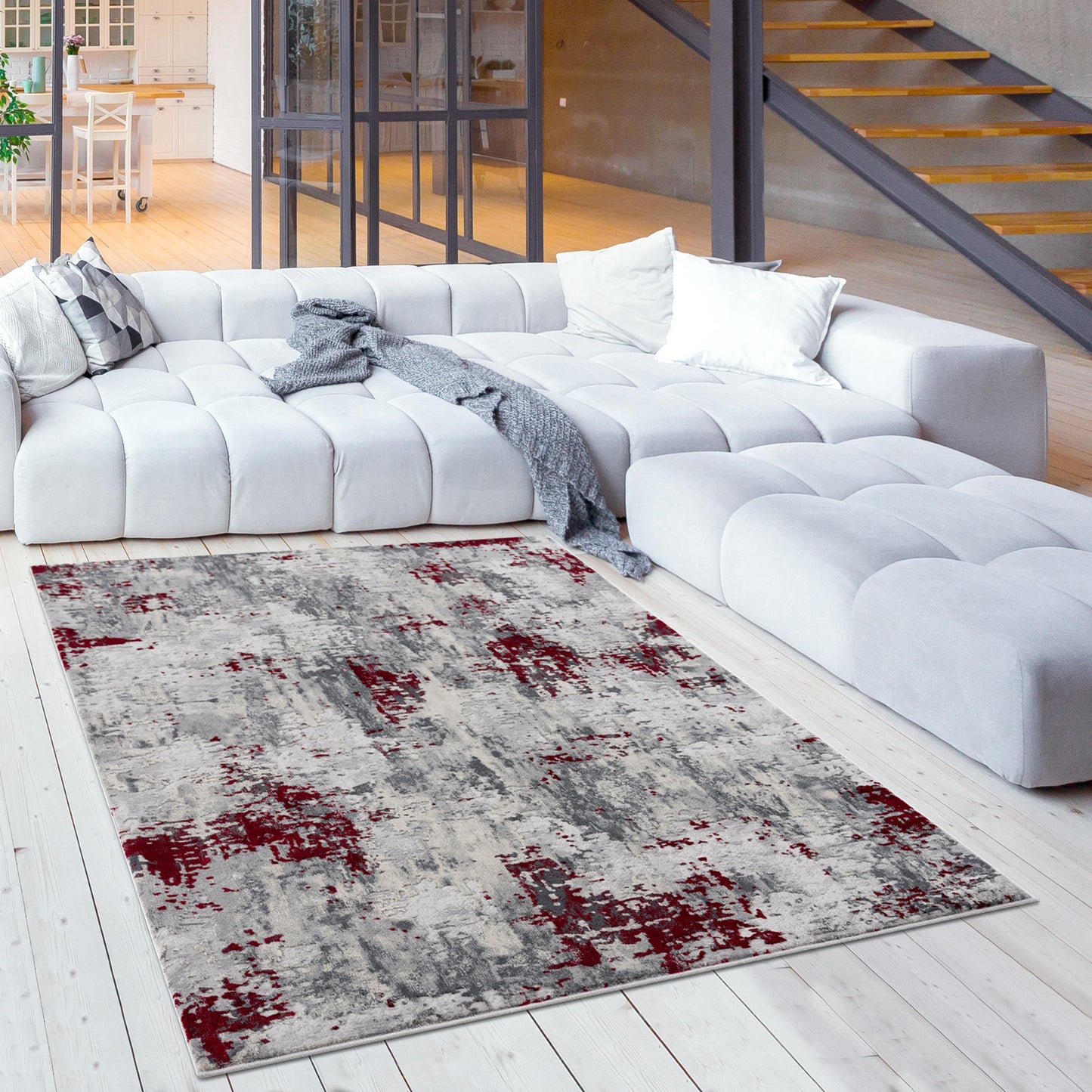 Allure:5452 Red Area Rug