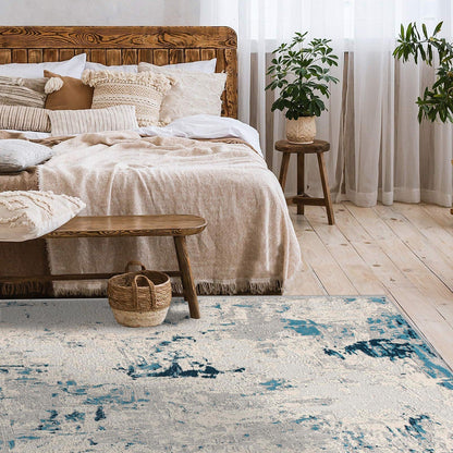 Allure:5456 Blue Area Rug