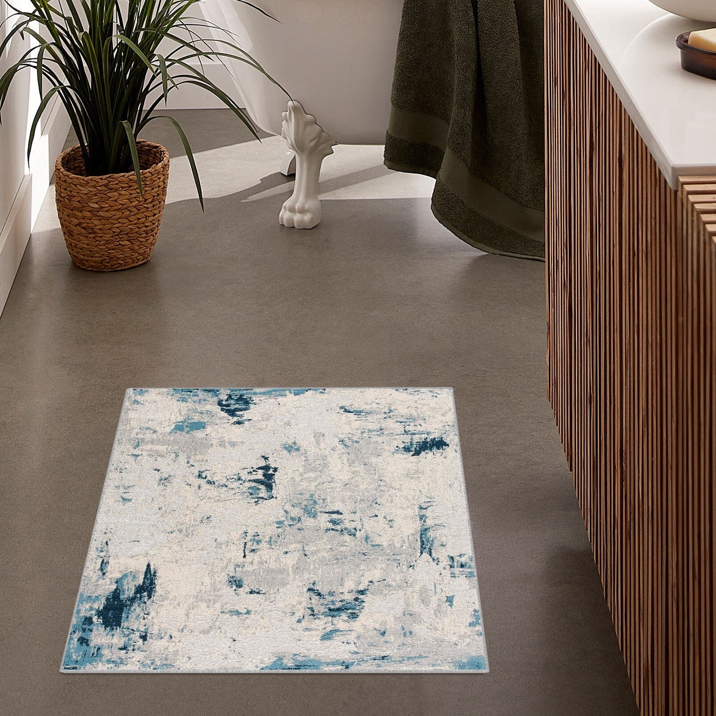 Allure:5456 Blue Area Rug