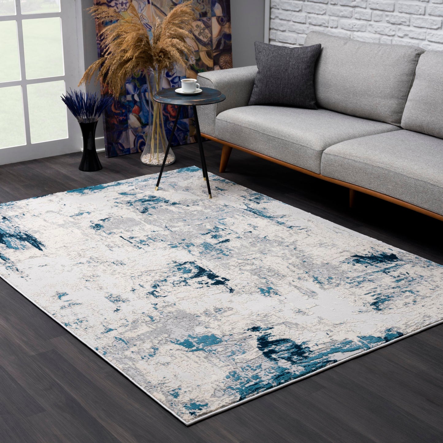 Allure:5456 Blue Area Rug