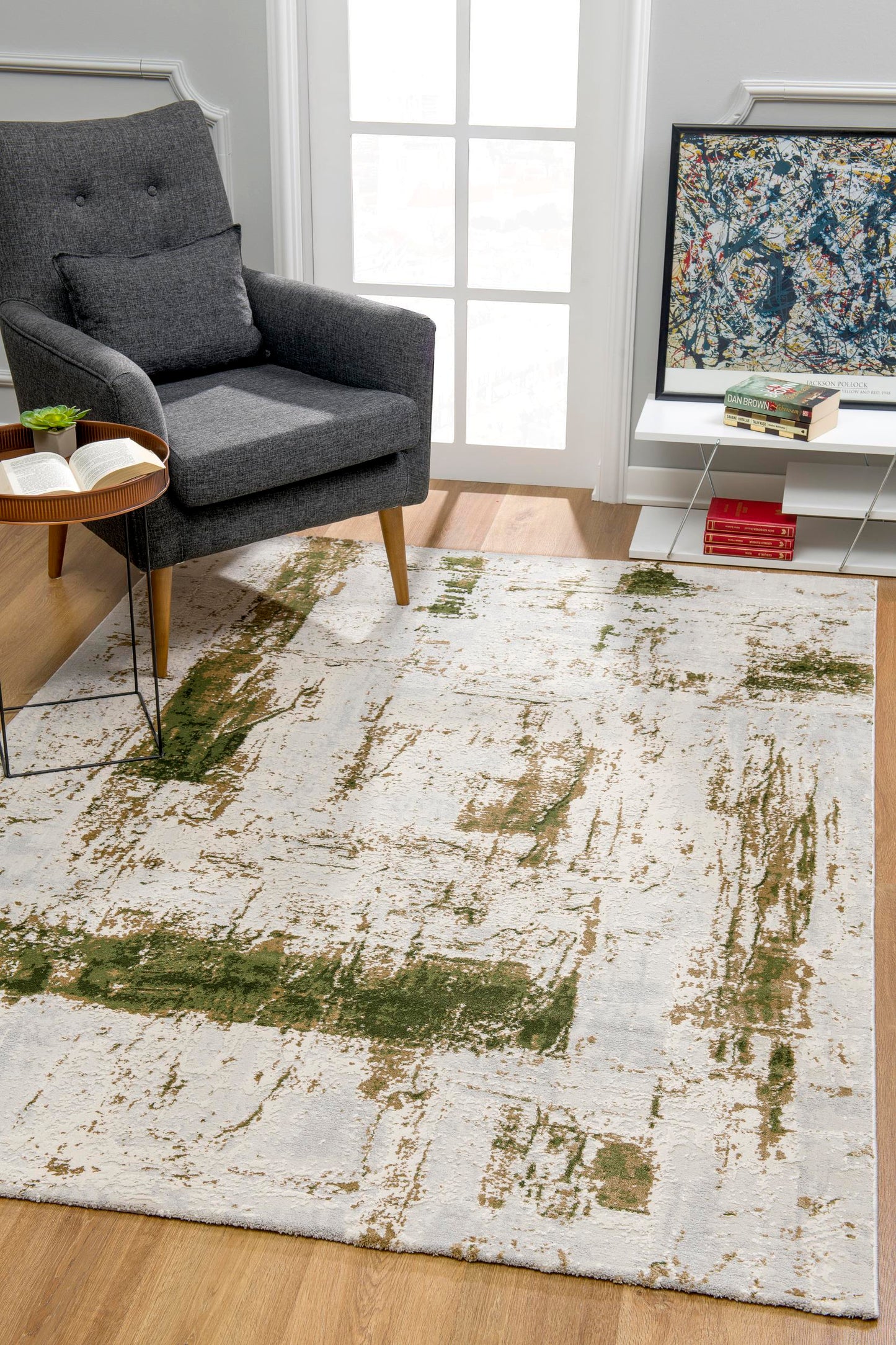 Allure:5465 Green Area Rug