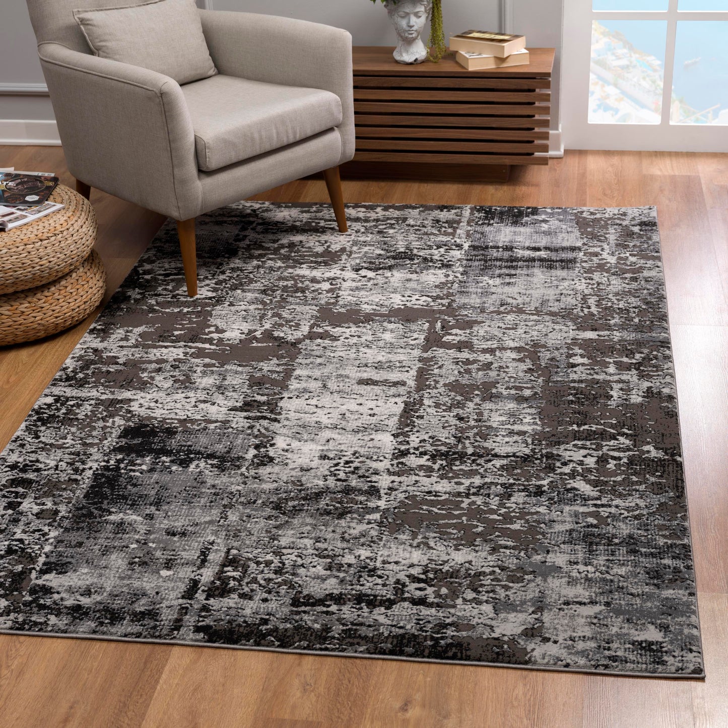 Allure:5489 Grey Area Rug