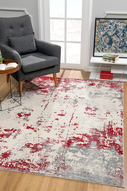 Allure:5506 Red Area Rug