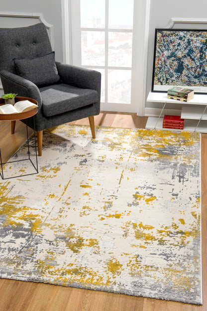 Allure:5506 Gold Area Rug