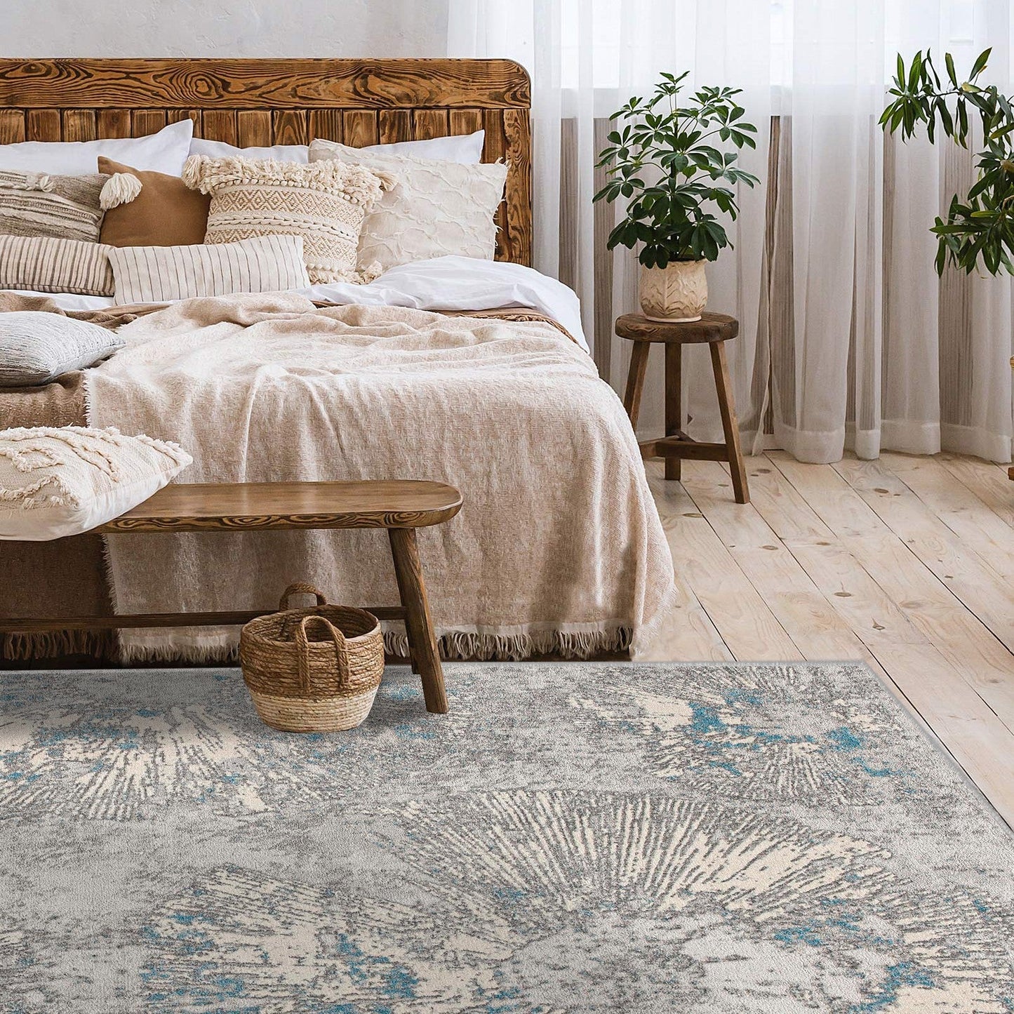 Allure:6333 Blue Area Rug