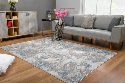 Allure:6333 Blue Area Rug