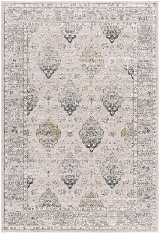 Arctic:6857 Cream Grey Area Rug