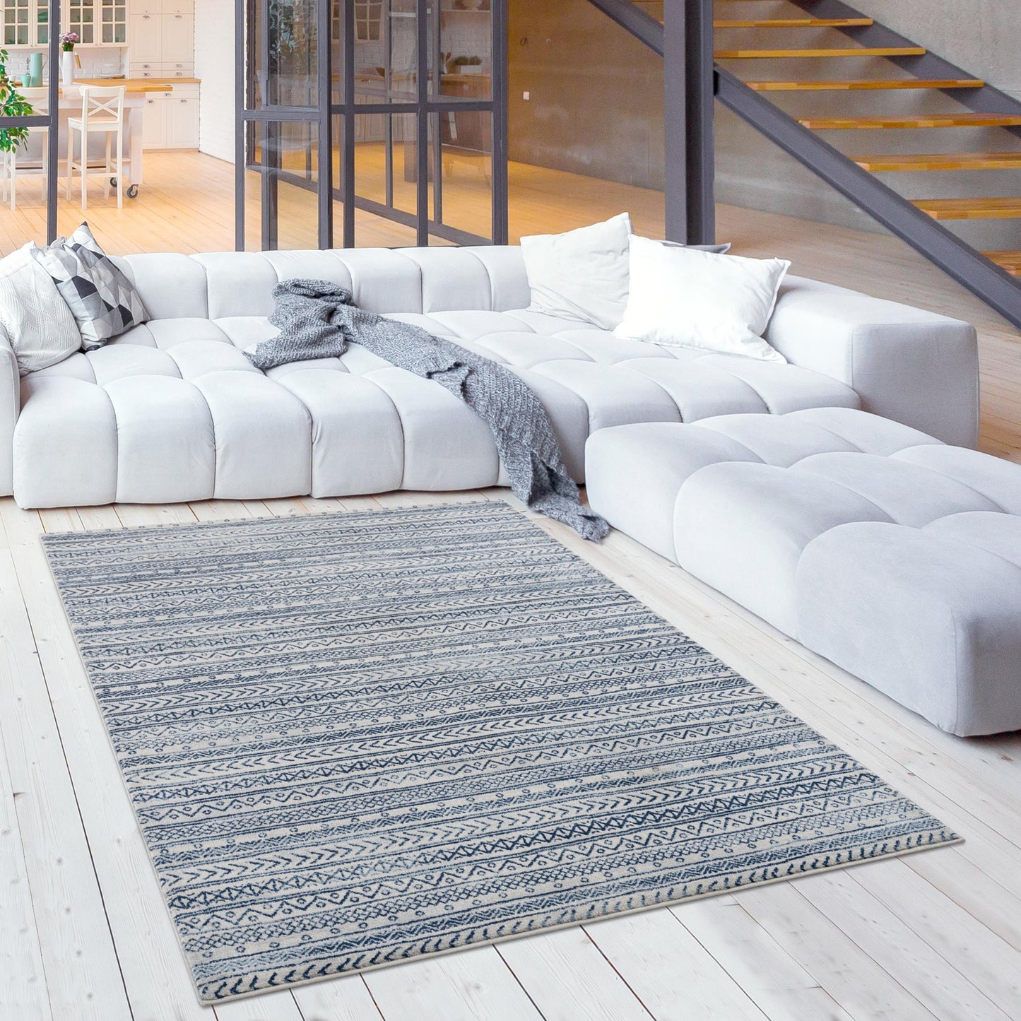 Casper:9093 Navy Area Rug