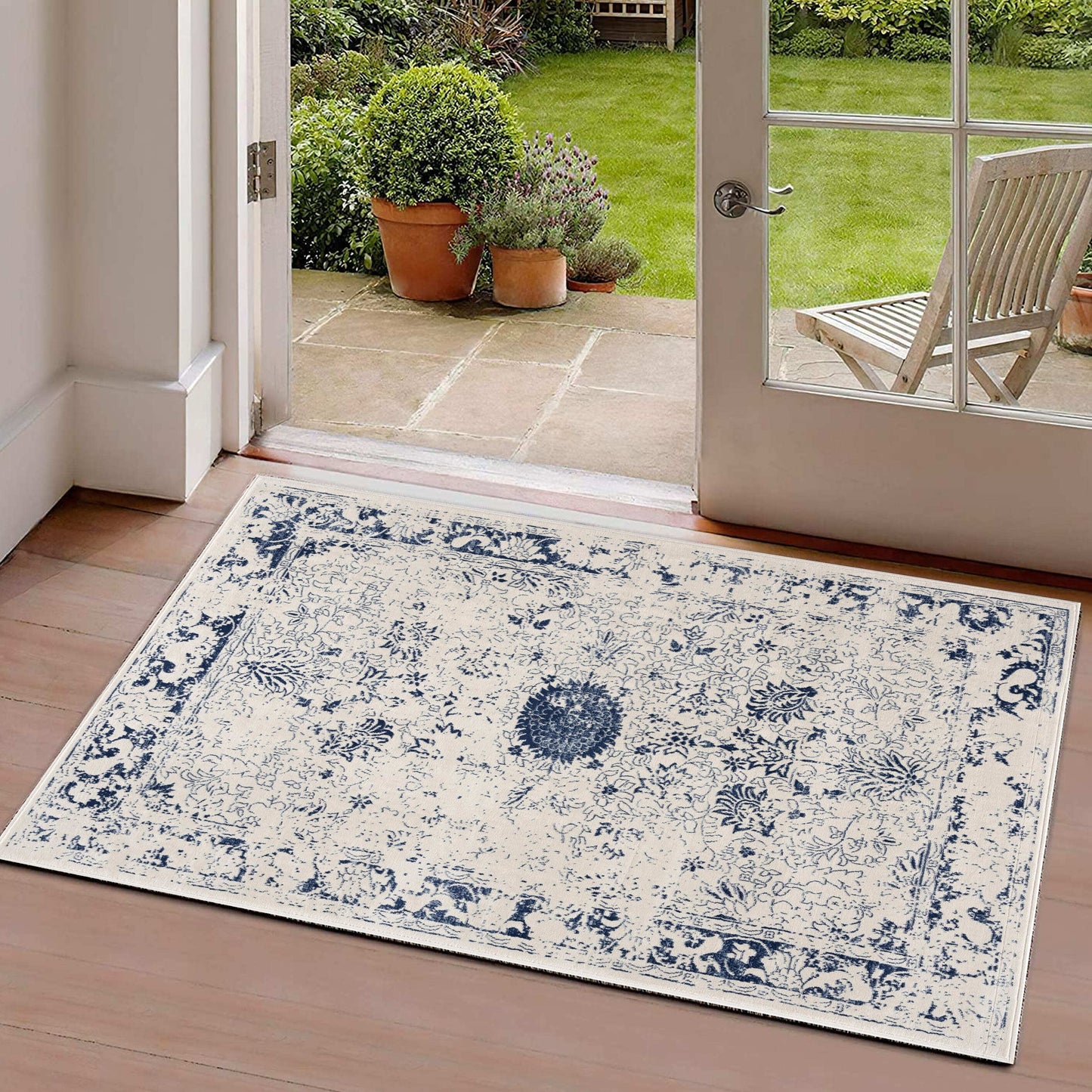 Casper:9336 Navy Area Rug