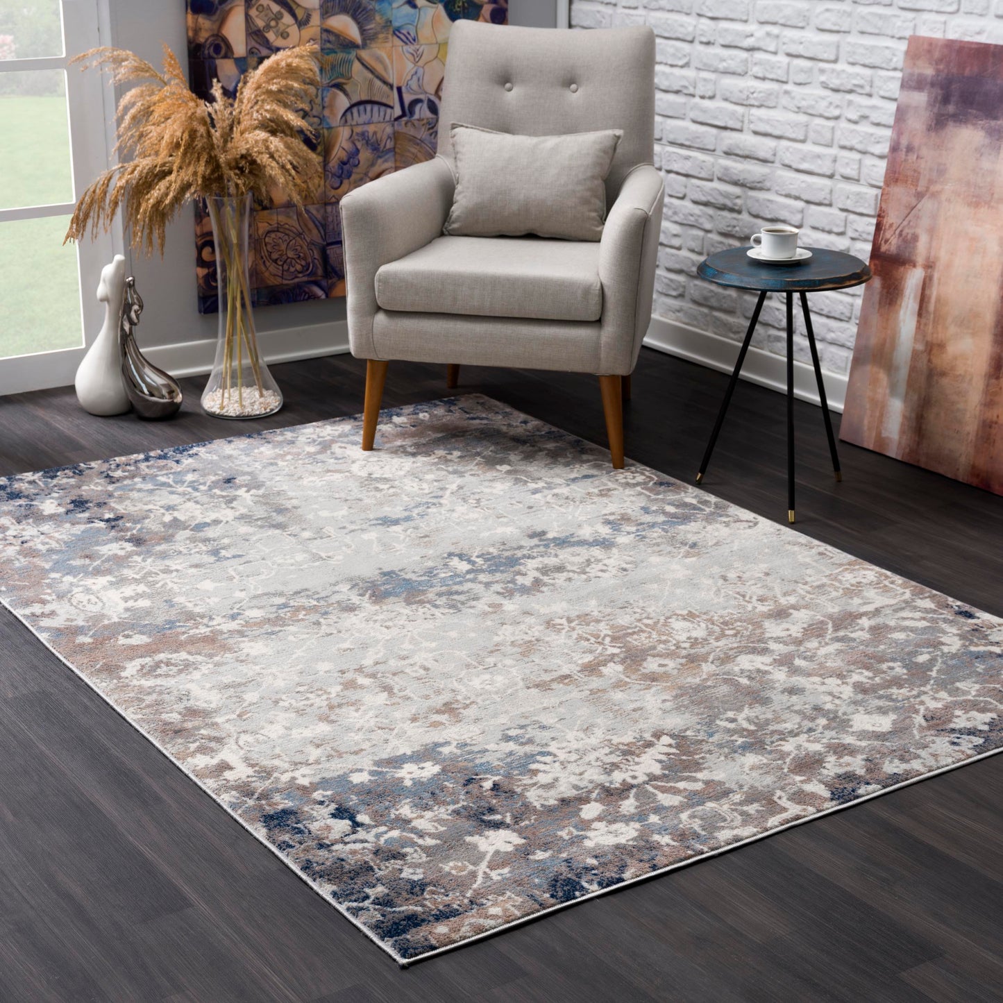 Casper:9923 Navy Area Rug