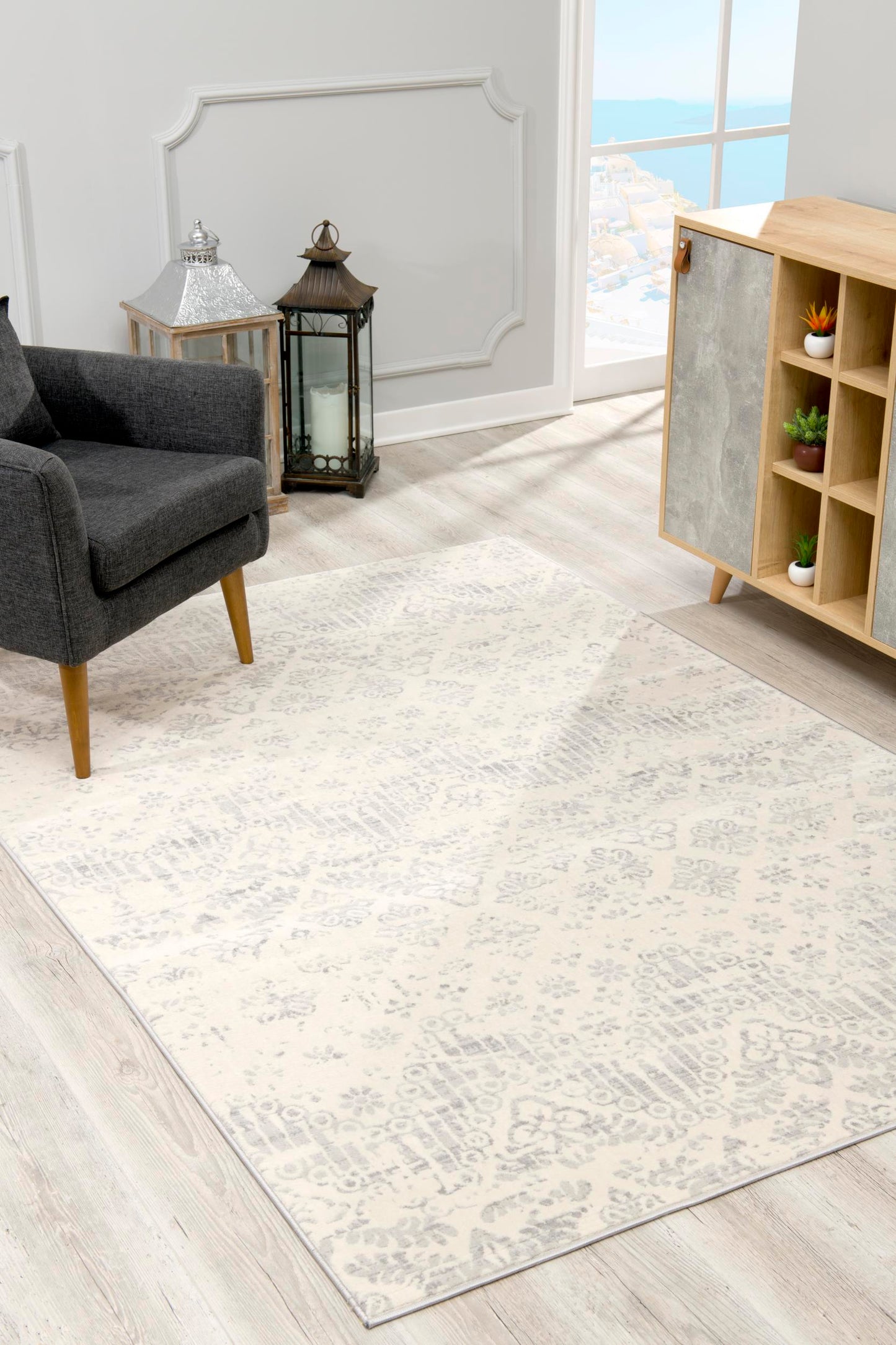 Casper:9929 Ivory Area Rug