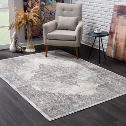 Casper:9993 Grey Area Rug