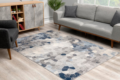 Casper:9994 Navy Area Rug