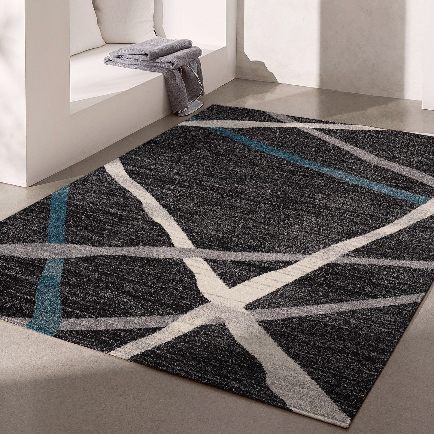 Comfort:4215 Grey Area Rug