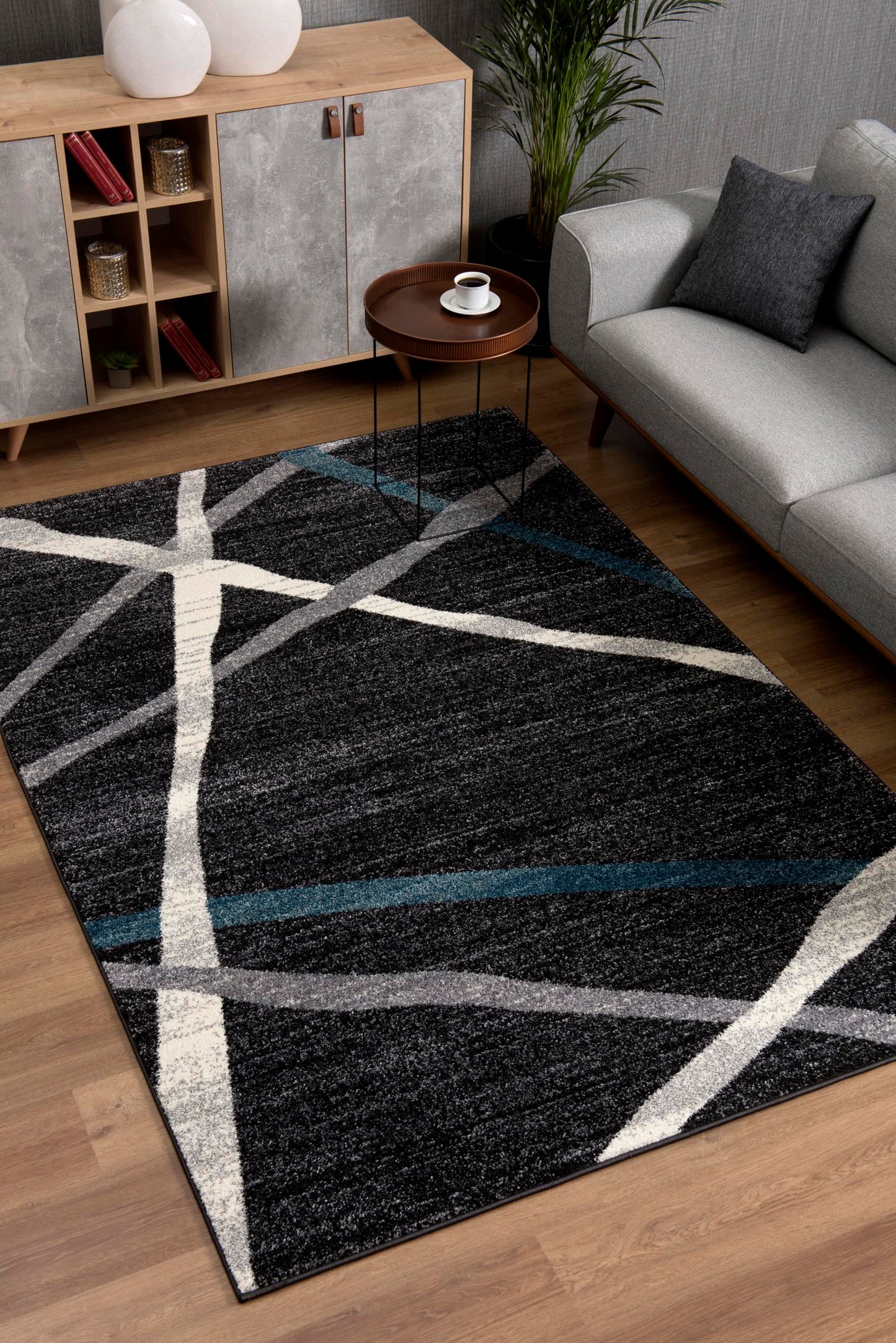 Comfort:4215 Grey Area Rug