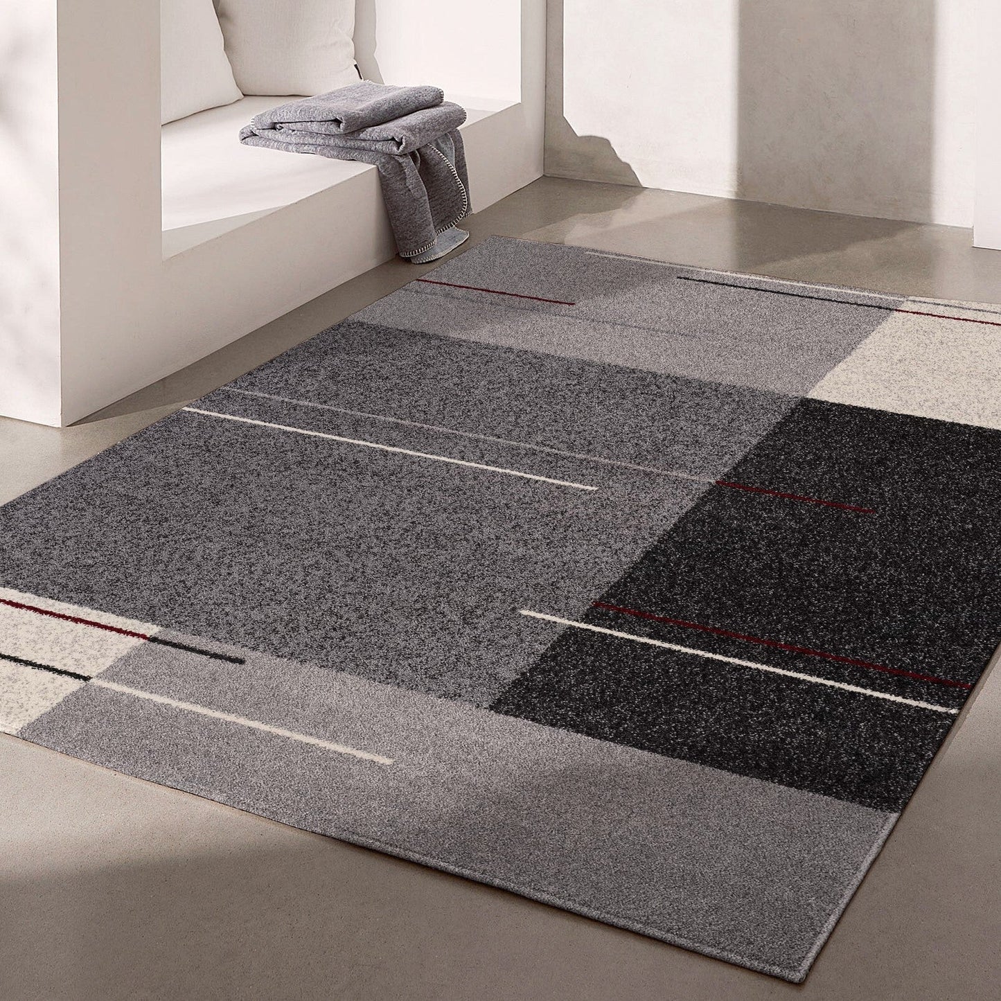 Comfort:4232 Grey Area Rug