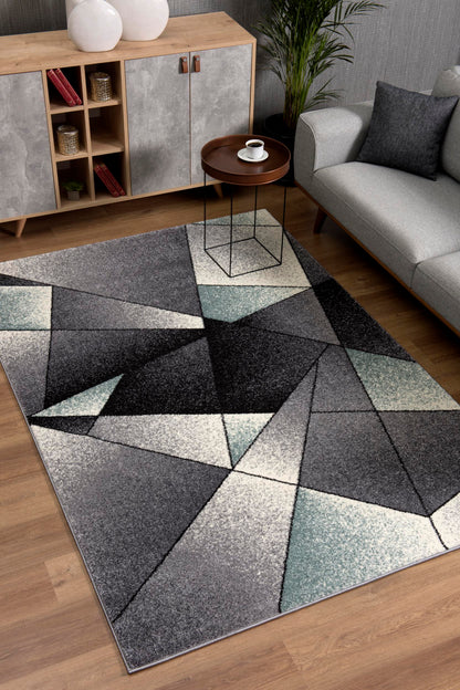 Comfort:4470 Grey Blue Area Rug