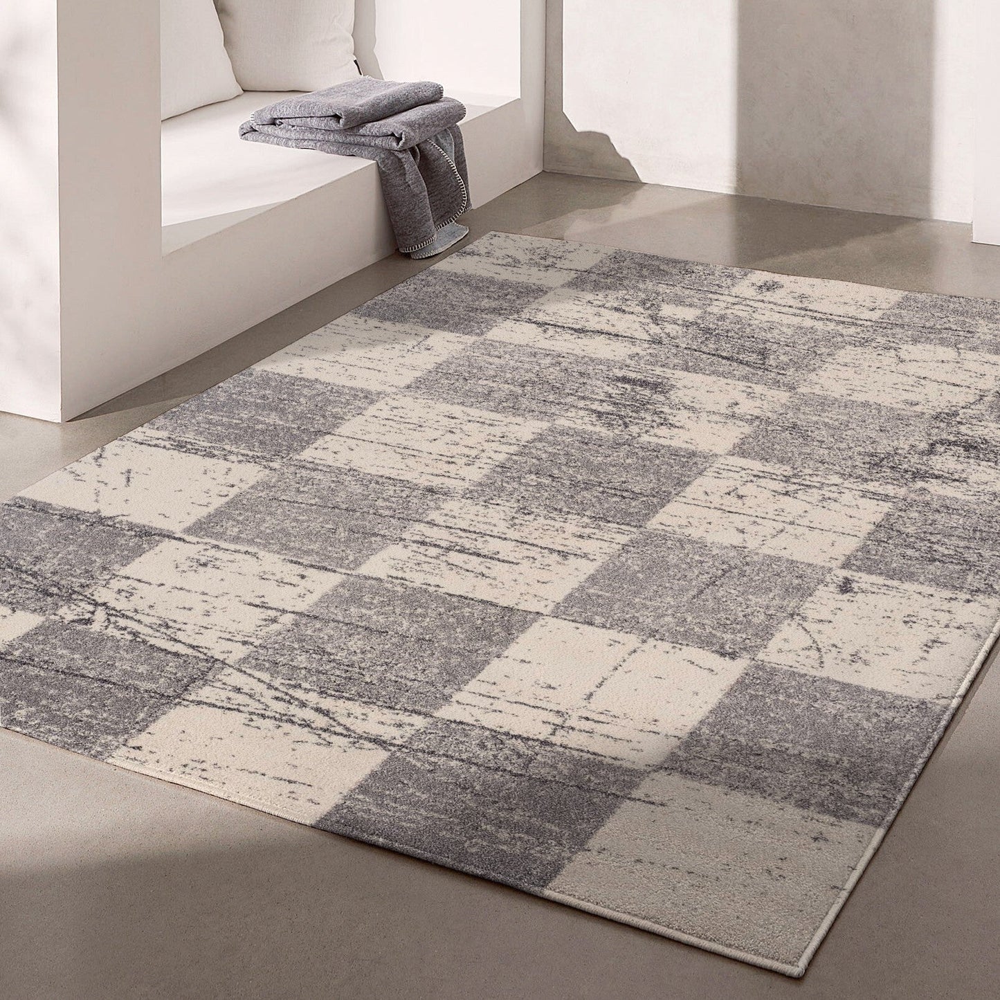 Comfort:4477 White Area Rug