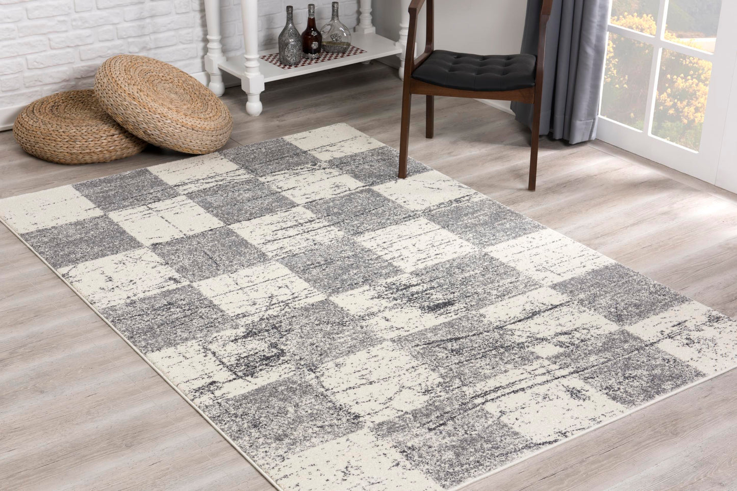 Comfort:4477 White Area Rug