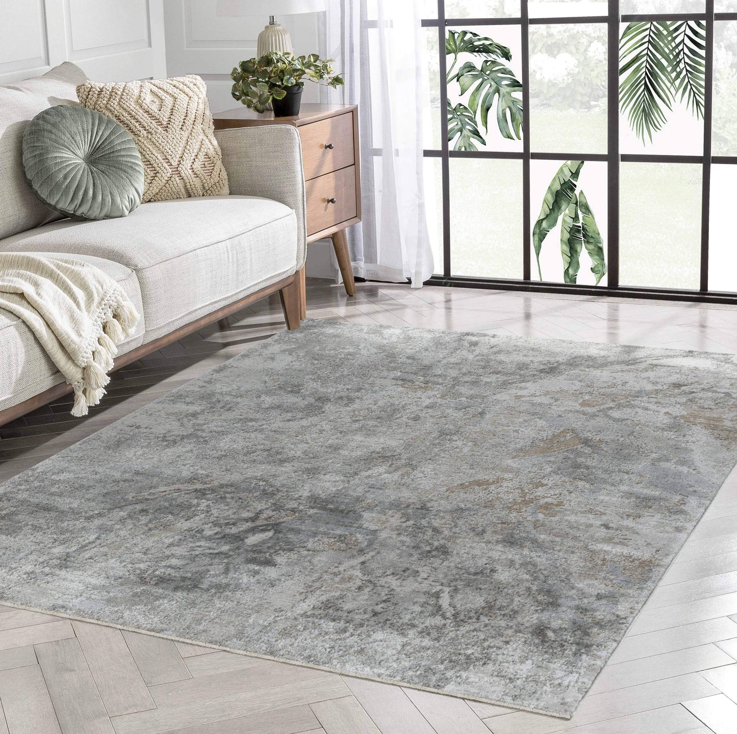 Ella:3246 Beige Area Rug