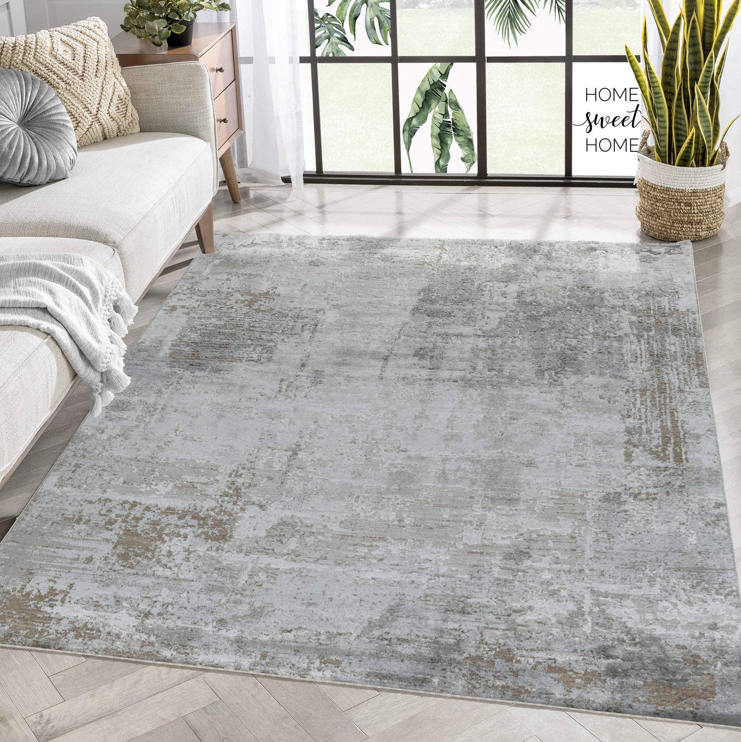 Ella:3441 Beige Area Rug