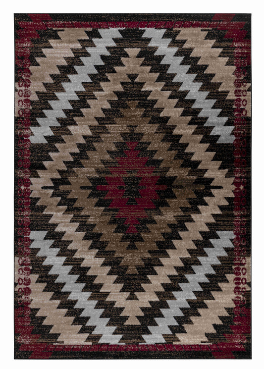 Hamilton:8810 Brown Area Rug