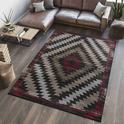 Hamilton:8810 Brown Area Rug