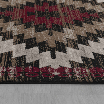 Hamilton:8810 Brown Area Rug