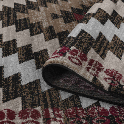 Hamilton:8810 Brown Area Rug