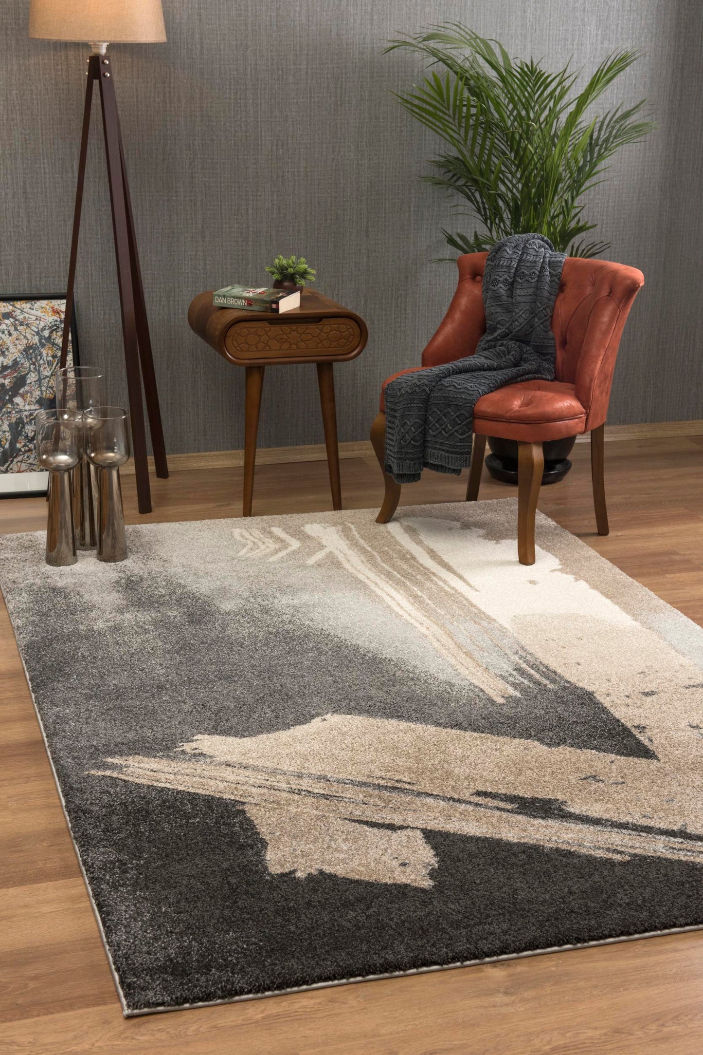 Illusion:1264 Grey Area Rug