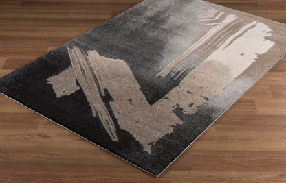 Illusion:1264 Grey Area Rug