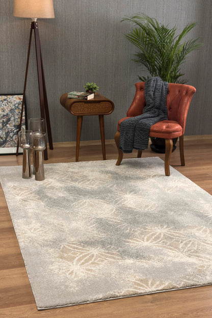 Illusion:1279 Light Grey Area Rug