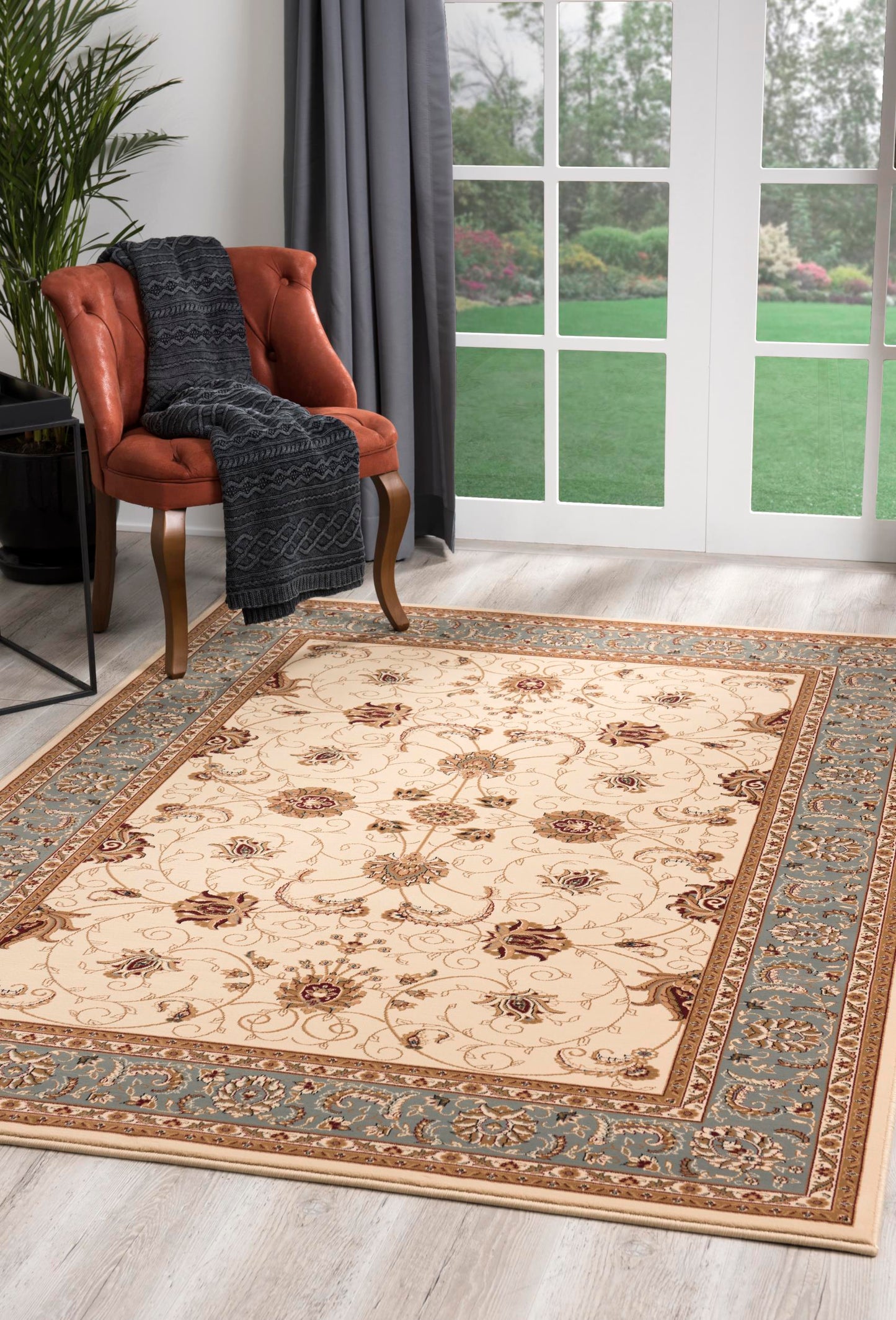 Jaipur:2117 Cream Blue Area Rug