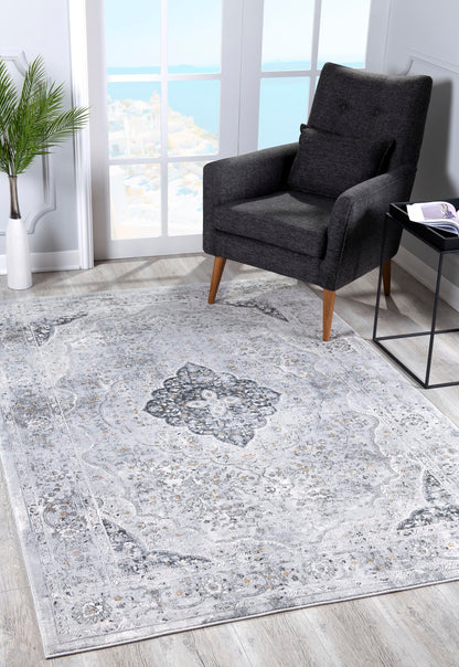 Luna:1813 Grey Area Rug