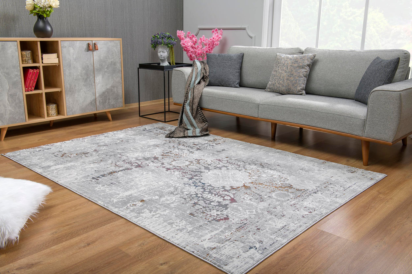 Meraki:1145 Grey Area Rug