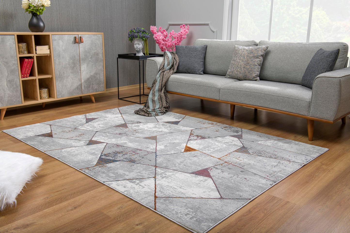 Meraki:1154 Grey Area Rug