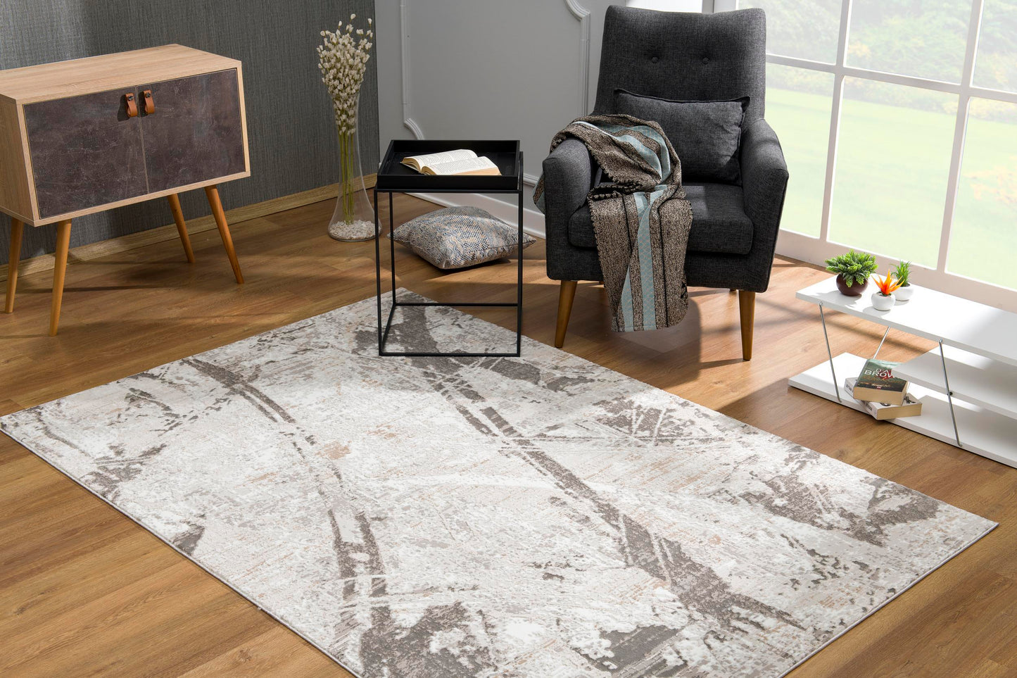 Modus:1104 Grey Area Rug