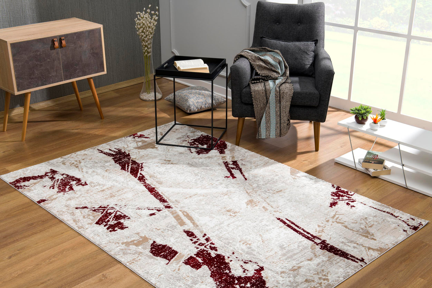 Modus:1104 Red Area Rug