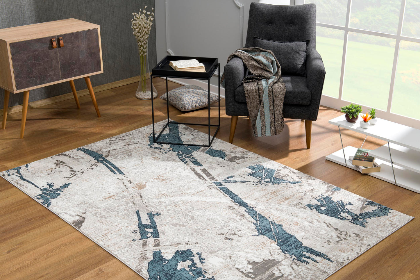 Modus:1104 Navy Area Rug