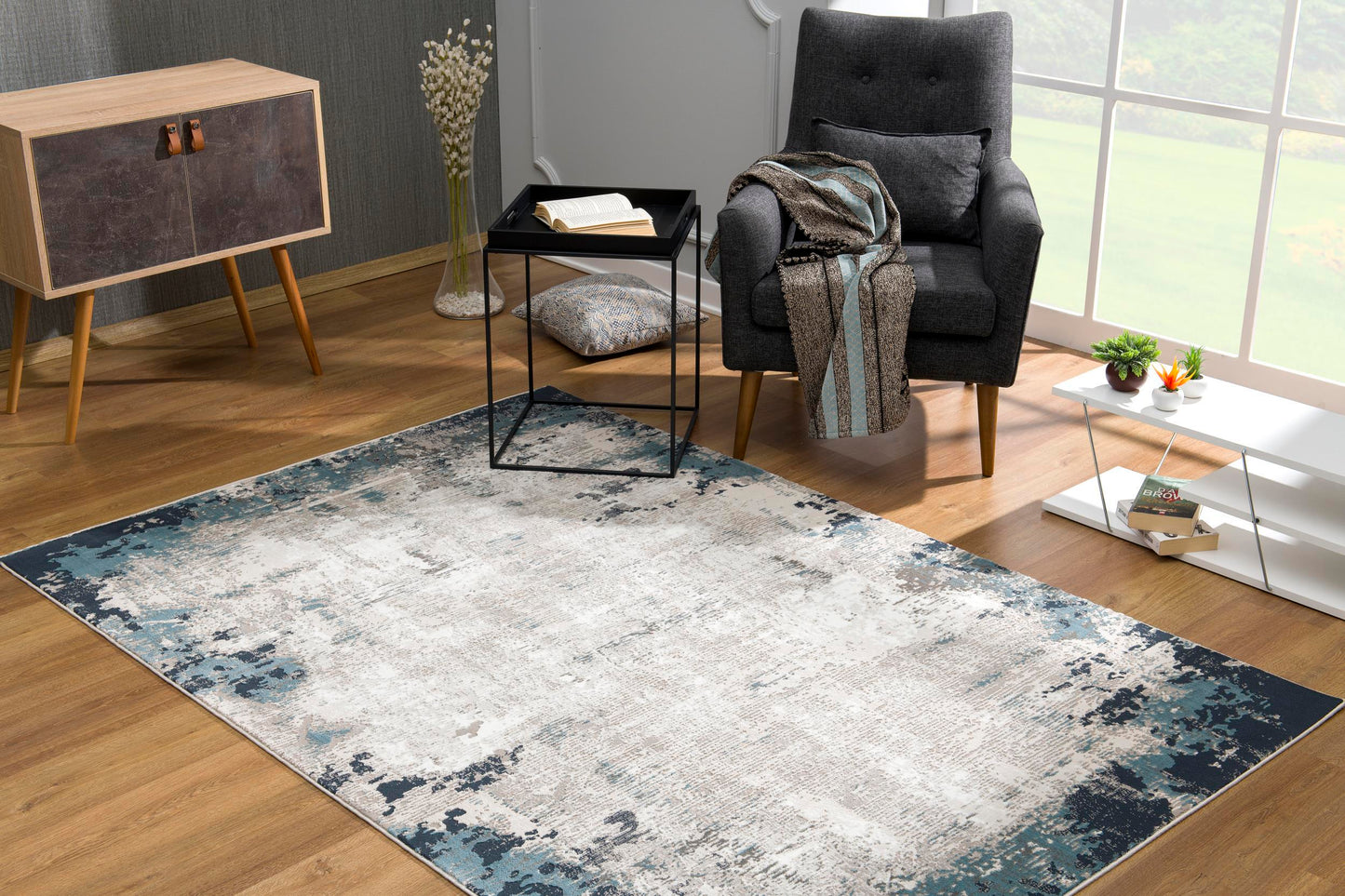 Modus:1139 Blue Area Rug