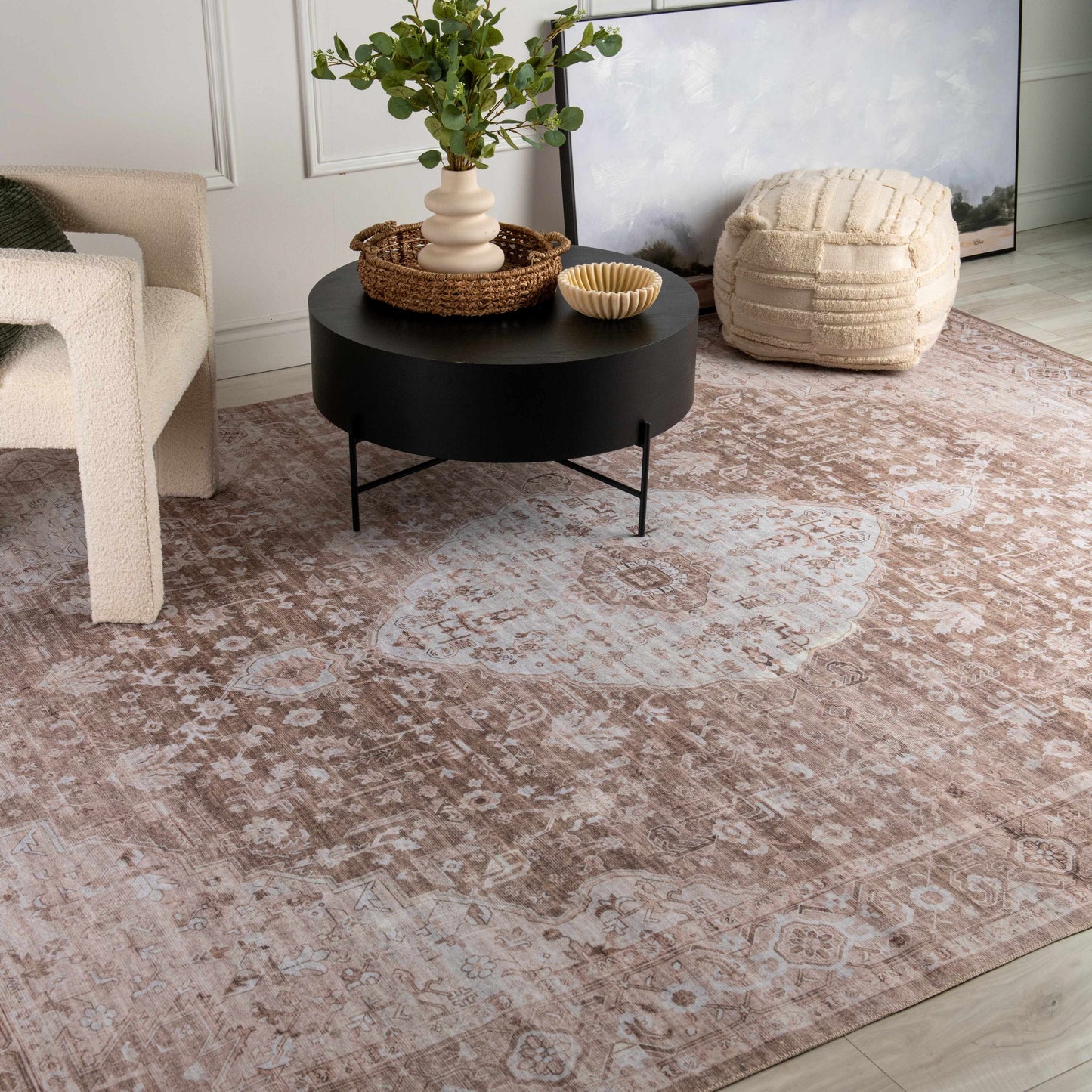 Sahara:4555 Beige Area Rug